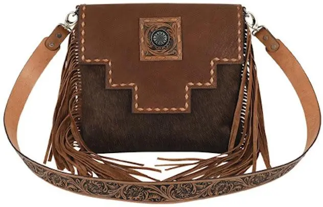 Red Dirt Hat Co Hair On With Whipstitch Crossbody Bag 1