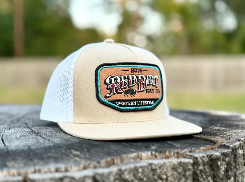 Red Dirt Hat Co Khaki And White Lifestyle Ball Cap 1