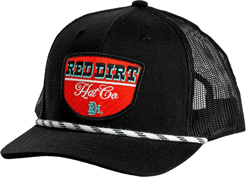 Red Dirt Hat Co Kid's Black Turquoise Diamond Ball Cap 1