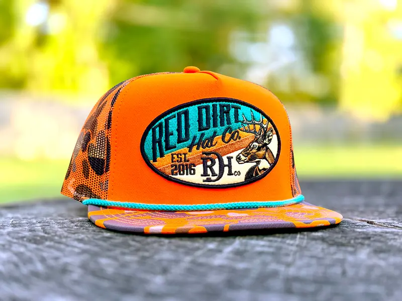 Red Dirt Hat Co Orange Show Stopper Ball Cap 1