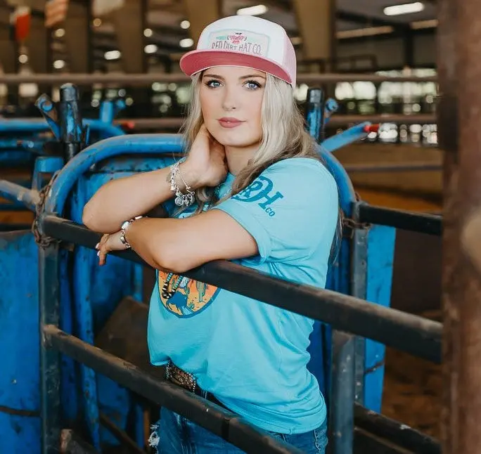 Red Dirt Hat Co Pink Thunderbird Ball Cap 1