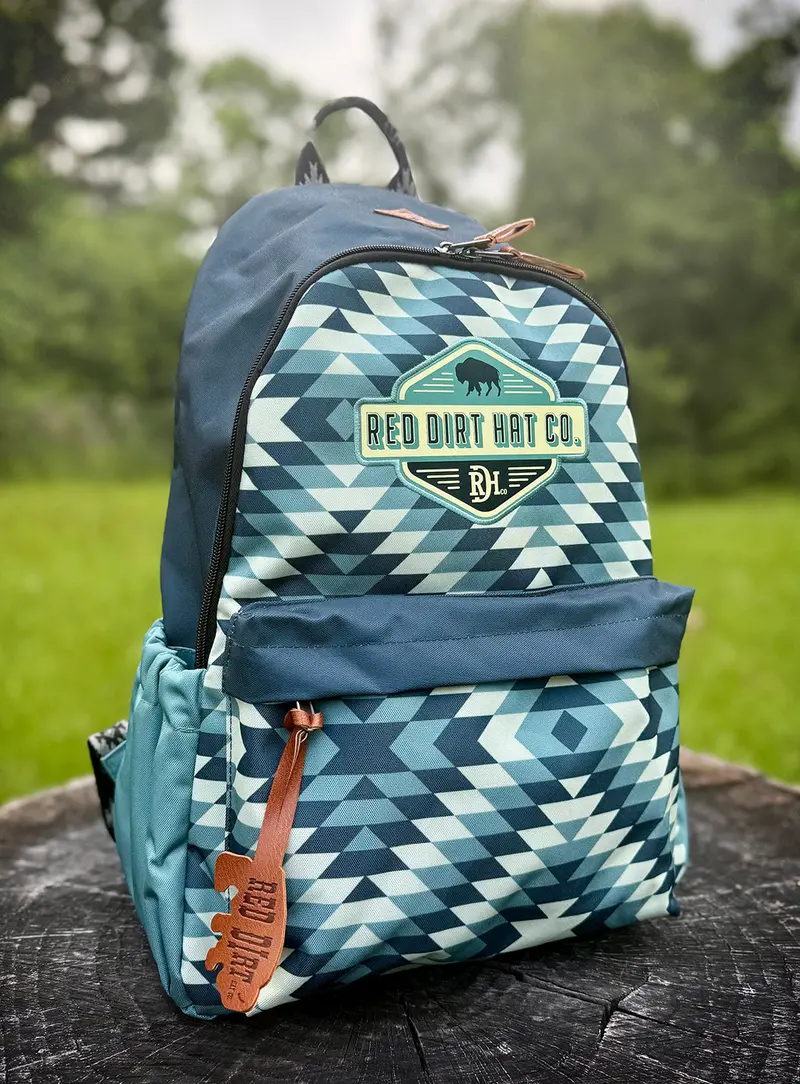 Red Dirt Hat Co Turquoise Aztec Backpack 1