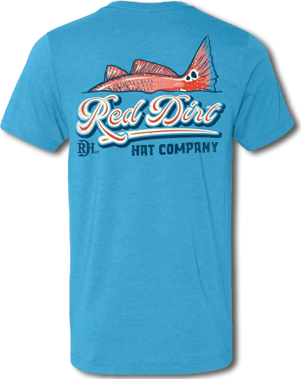 Red Dirt Hat Co Turquoise Redfish Tee 1