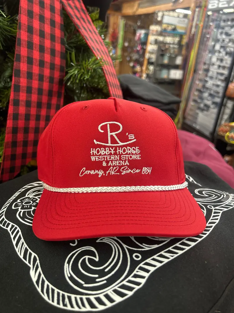 Red/White Rope Rocking Jrs Logo Cap 1