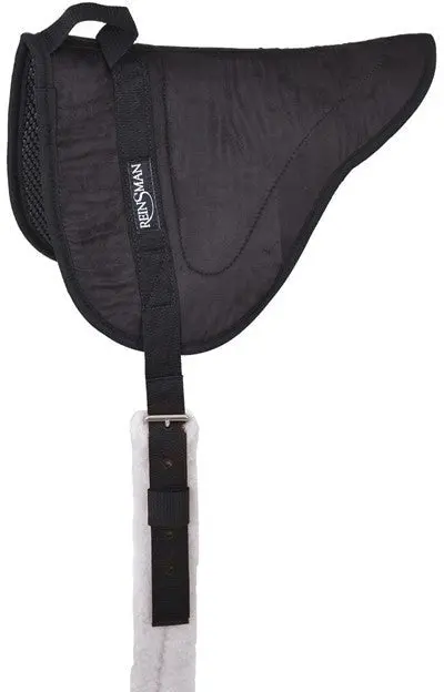 Reinsman Bareback Contour Tacky Too Pad-Black Micro Suede 1