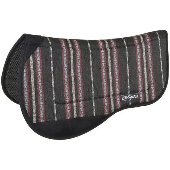 Reinsman Round Contoured Trail 30″ X 34″ Bronco Black Tacky-Too Backed Pad 1