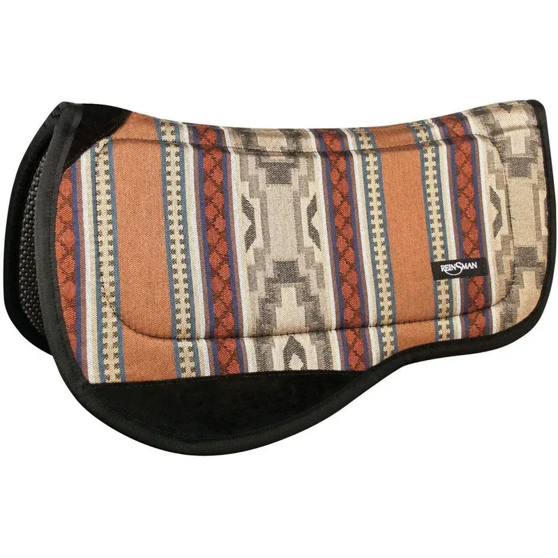 Reinsman Round Contoured Trail 30″ X 34″ Corral Beige Tacky-Too Backed Pad 1
