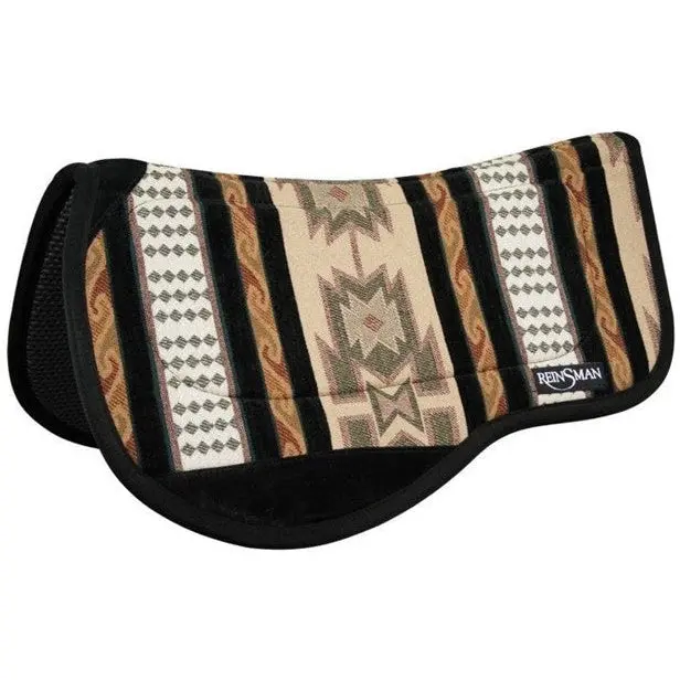 Reinsman Round Contoured Trail 30″ X 34″ Running Bull Onyx Tacky-Too Backed Pad 1