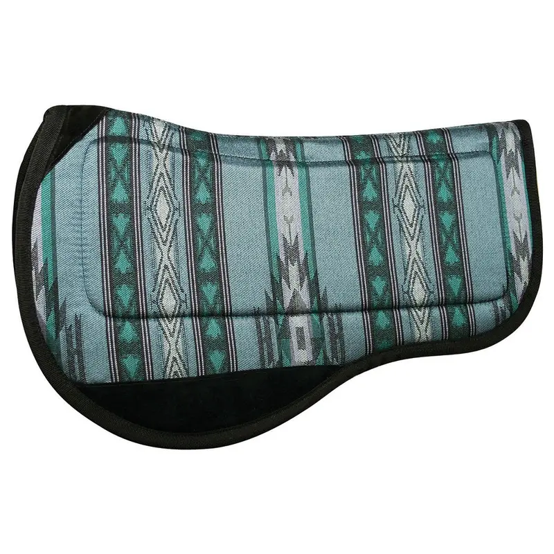 Reinsman Round Contoured Trail 30″ X 34″ Santa Fe Aquamarine Tacky-Too Backed Pad 1