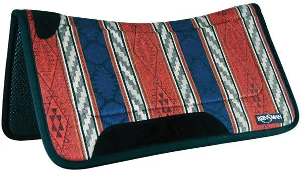 Reinsman Square Contour Diablo Red Fleece Backed Pad 1