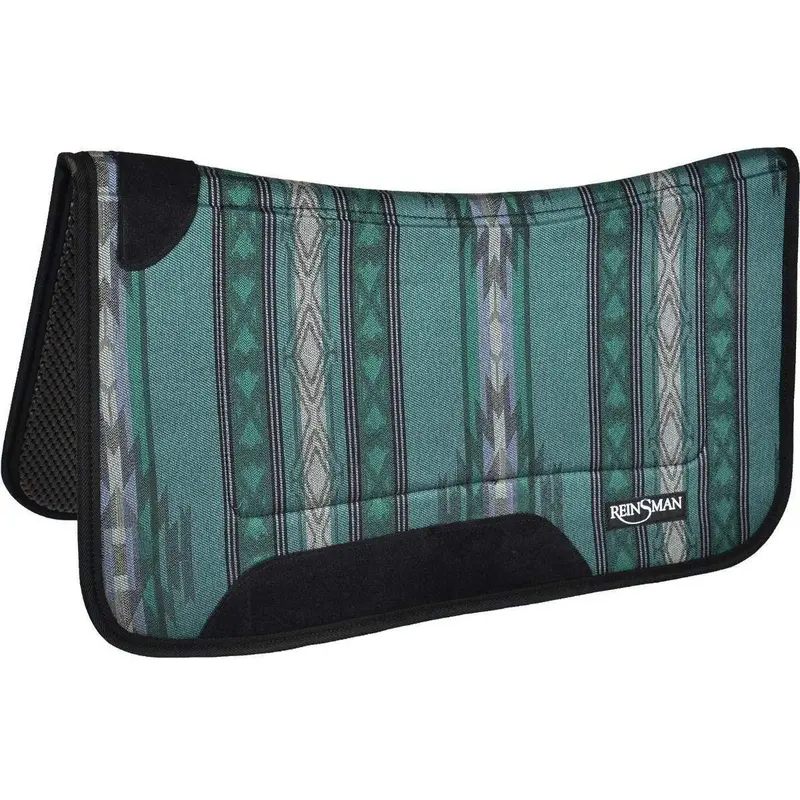 Reinsman Square Contour Santa Fe Aquamarine Fleece Backed Pad 1