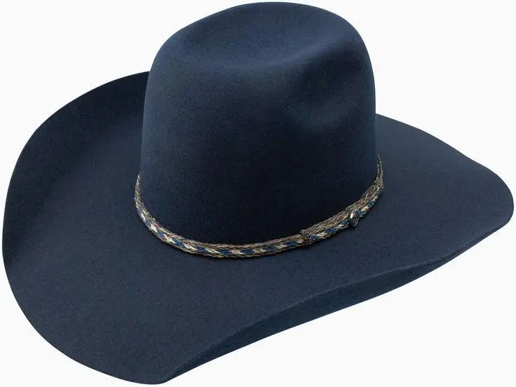 Resistol Hooey Navy 4X Trip Cowboy Felt Hat 1