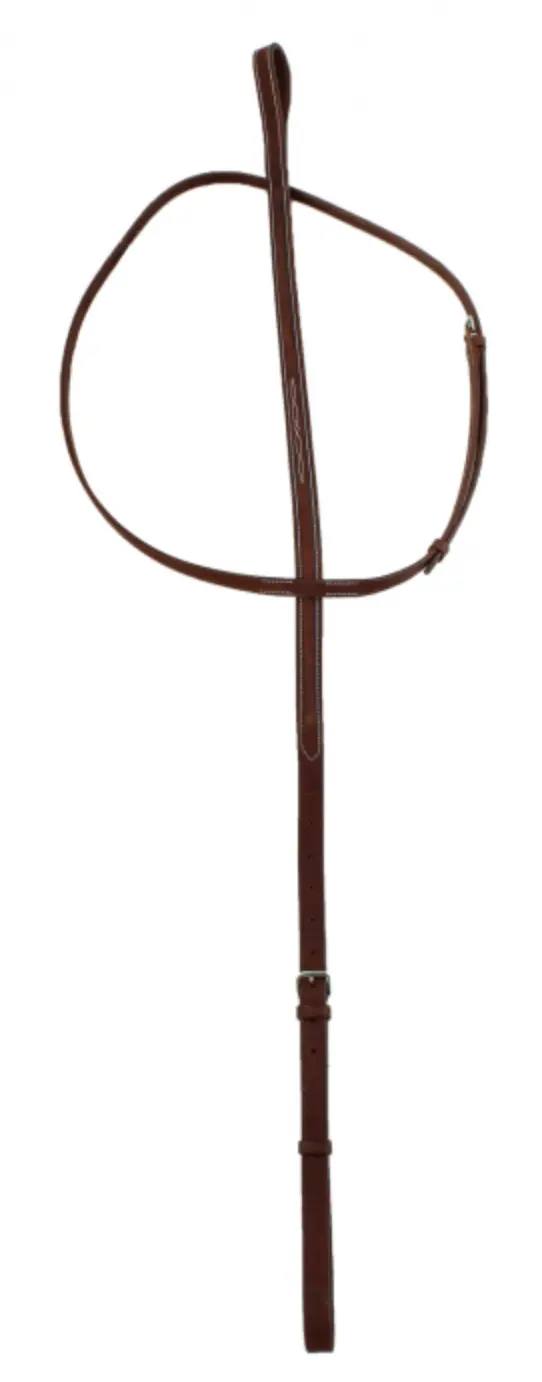 Rhc Italian Leather Fancy Stiched Raised Martingale 1