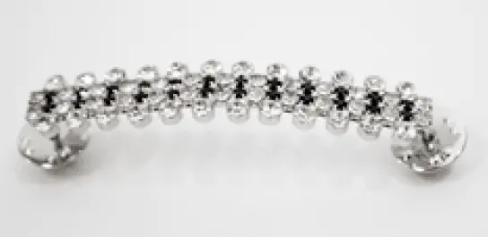 Rhc Stock Pin Large Crystal & Black Stone 1