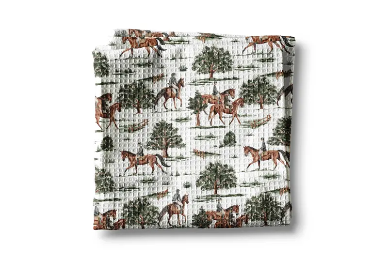 Riding Scene Tack / Kitchen Towel 1