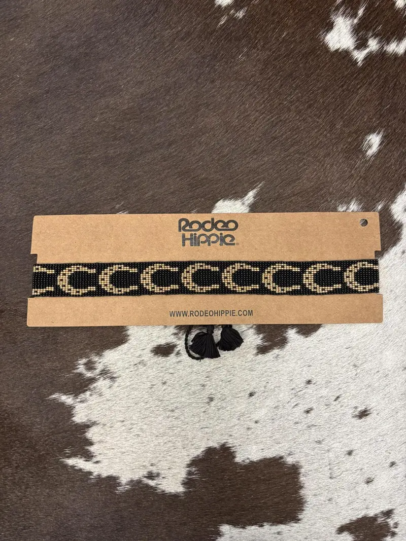 Rodeo Hippie Horseshoe Hatband 1