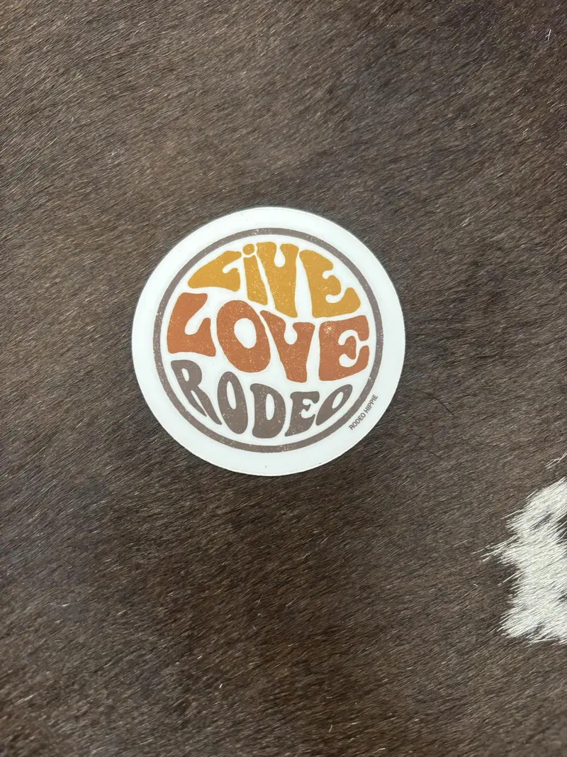 Rodeo Hippie Live Love Rodeo Sticker 1