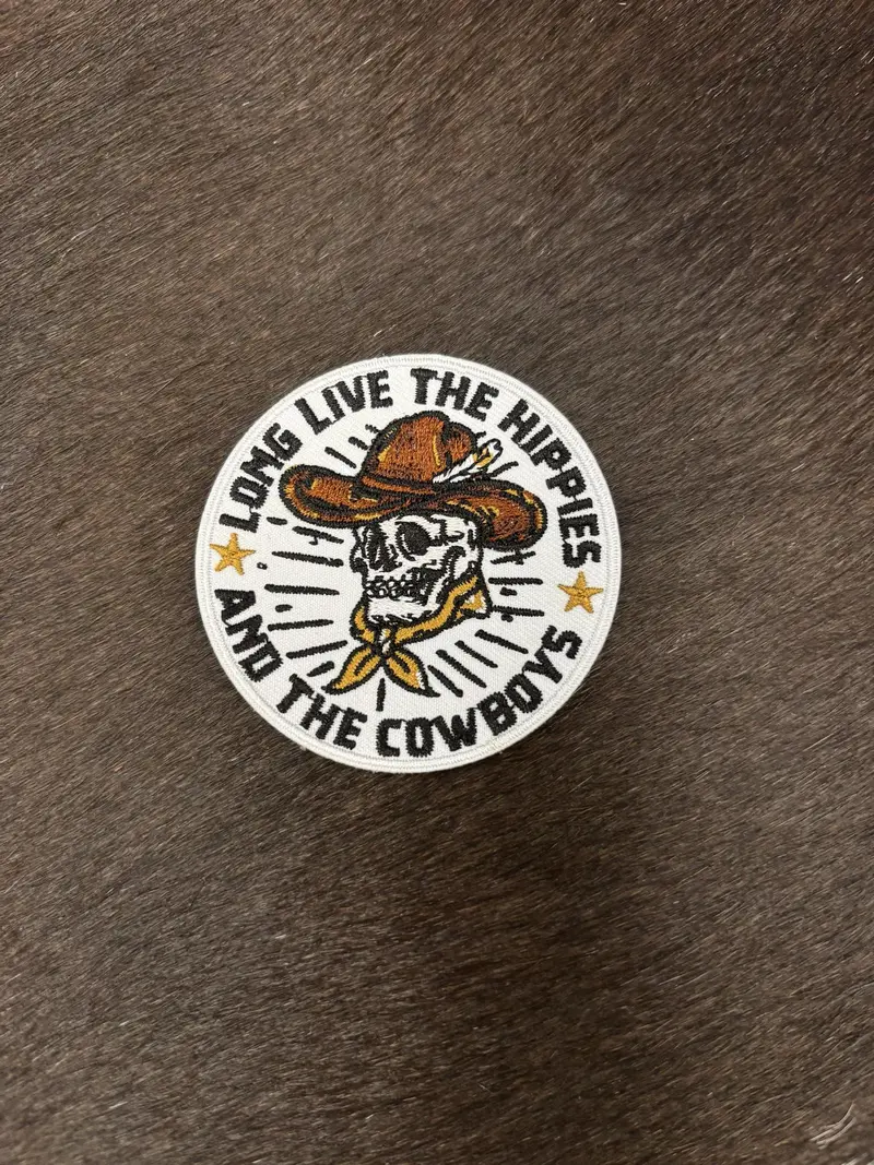 Rodeo Hippie Long Live The Hippies And The Cowboys Patch 1
