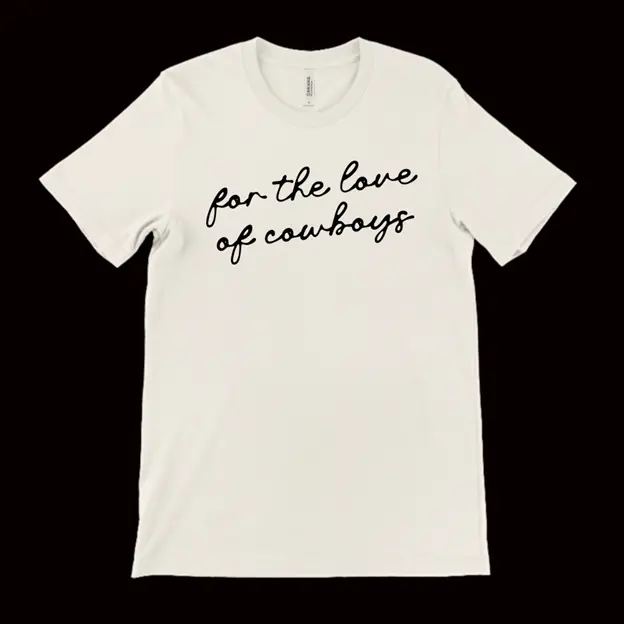 Rodeo Hippie Natural For The Love Of Cowboys Crop Tee 1