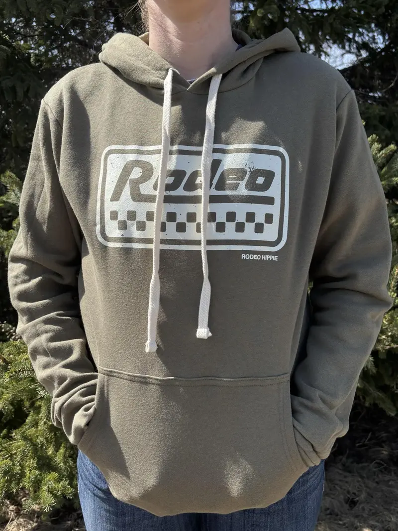 Rodeo Hippie Olive Rodeo Racer Hoodie 1