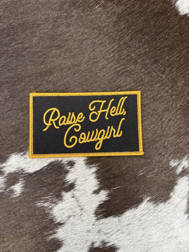 Rodeo Hippie Raise Hell Cowgirl Patch 1