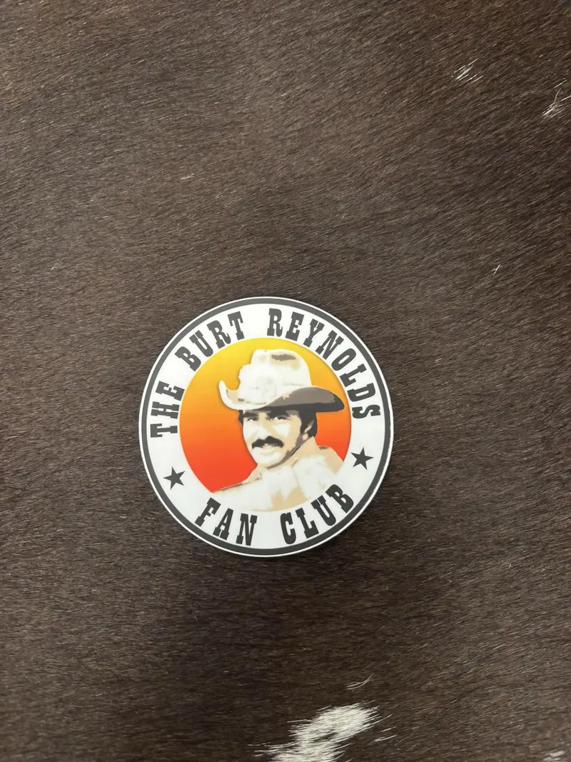 Rodeo Hippie The Burt Reynolds Fan Club Sticker 1