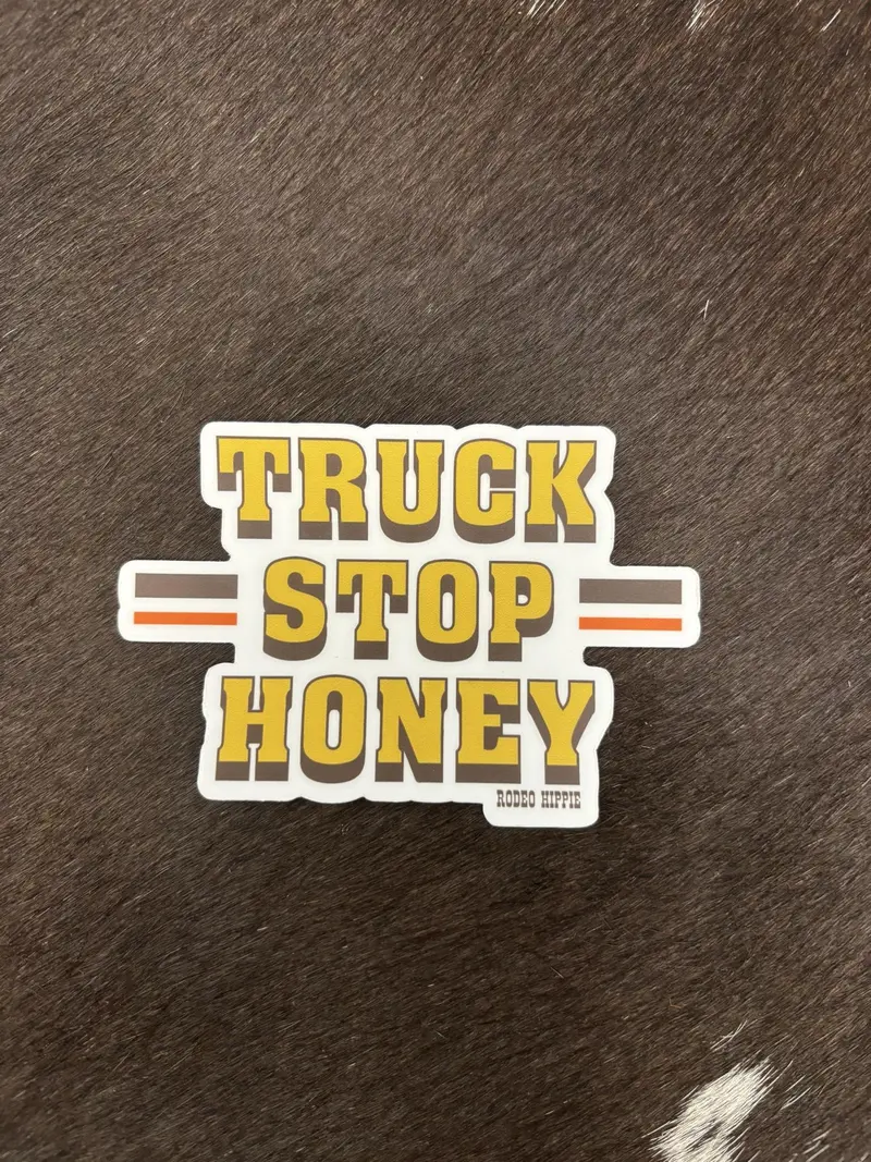 Rodeo Hippie Truck Stop Honey Sticker 1