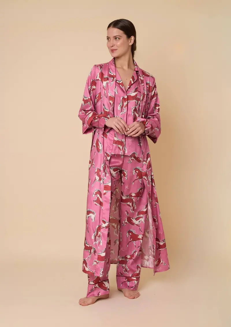 Rosabella Robe | Volt Print | Cerise 1