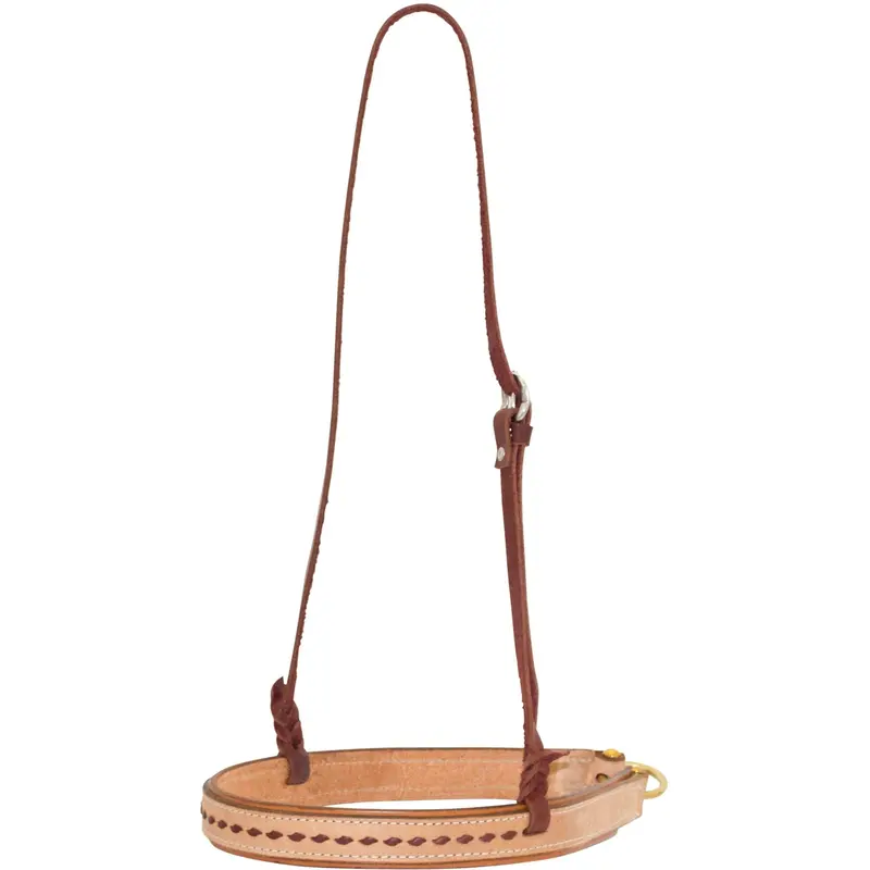 Roughout Latigo Noseband With Buckstitch 1