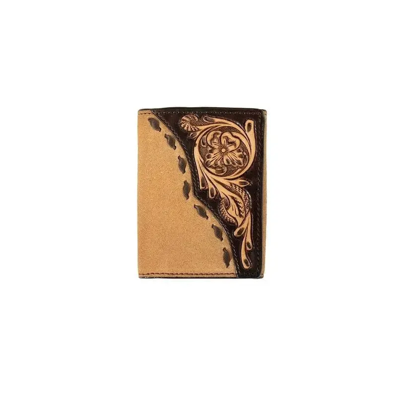 Roughout Overlay Trifold Wallet 1