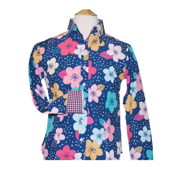 Royal Highness Microfiber Youth Floral Show Shirt 1