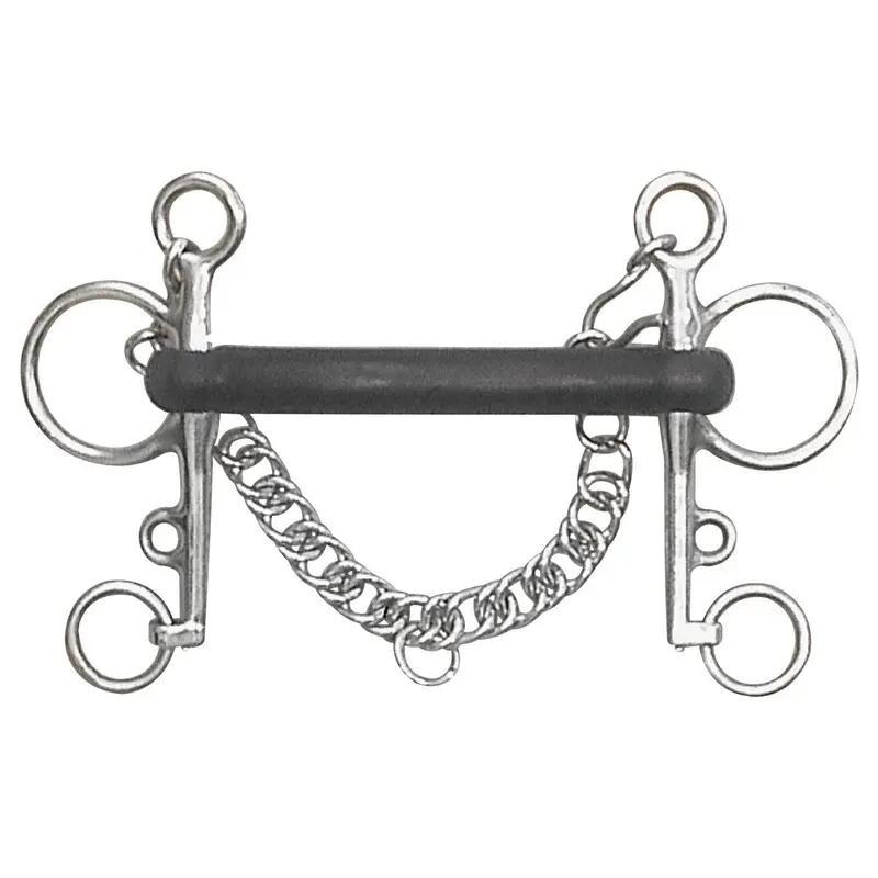 Rubber Mullen Mouth Pelham Bit 1