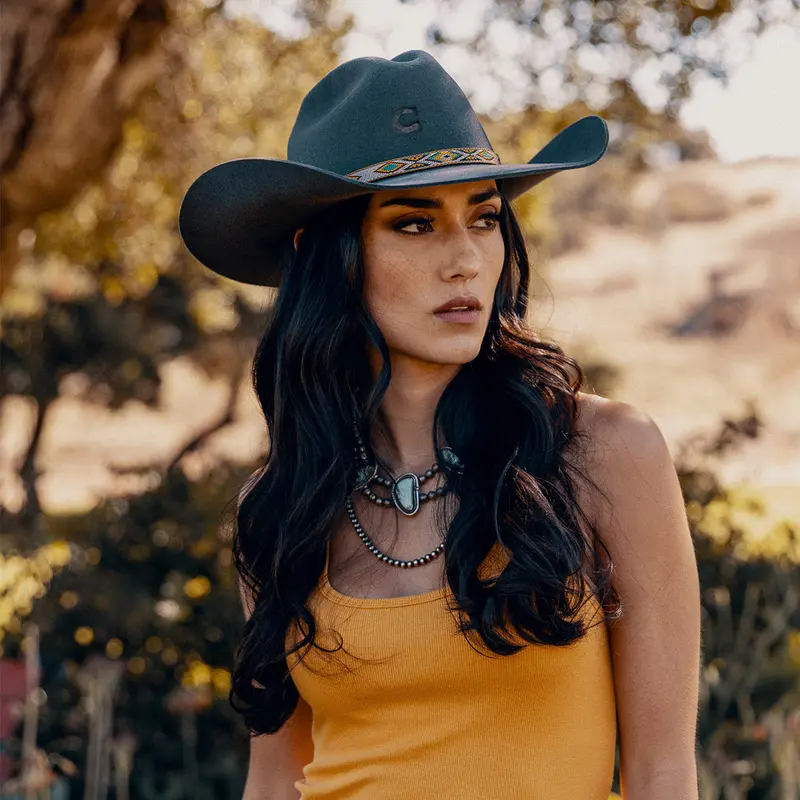 Run Away Grey Western Hat 2