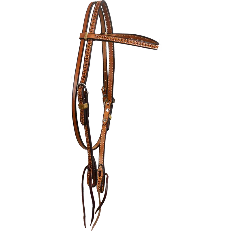 Running 'W' Tooled Browband Headstall 1