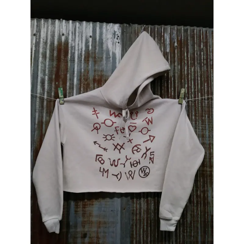 Rusty Brown Brands Cropped Hoodie 1