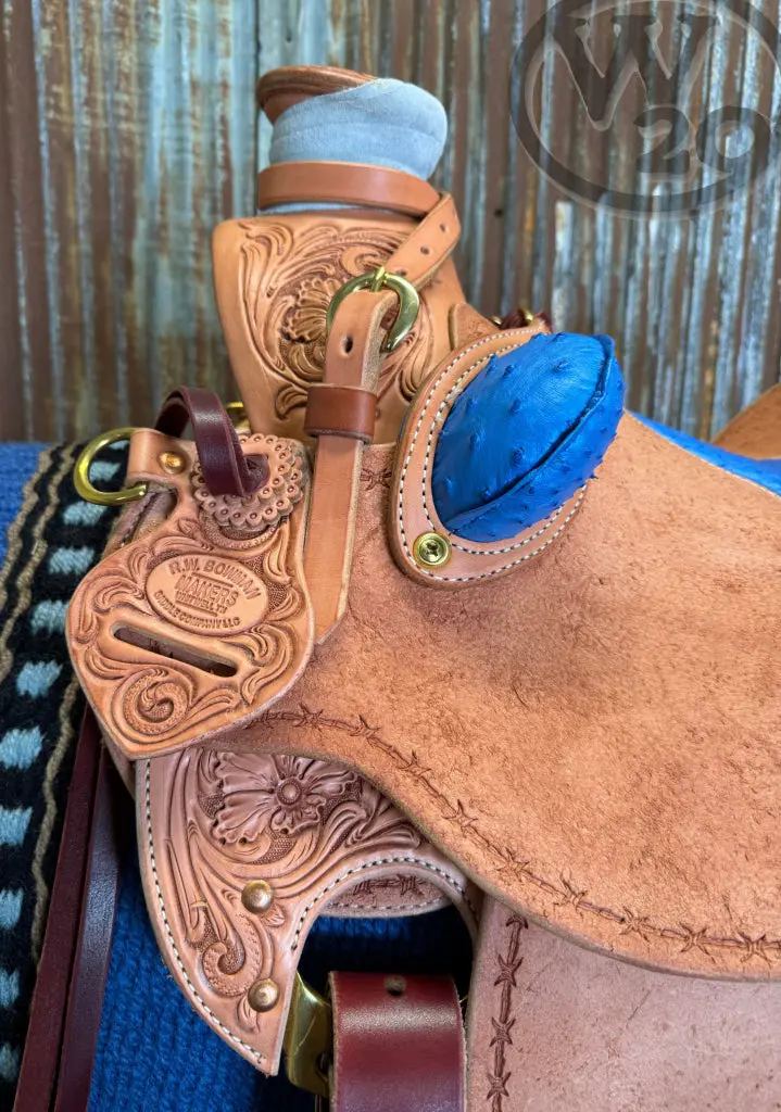 Rw Bowman Genuine Blue Ostrich Custom Wade 2