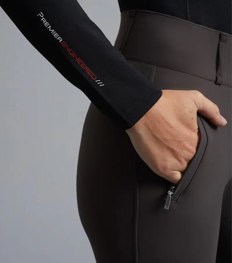 Sale - Arclos Ladies Technical Long Sleeve Riding Top Black 5