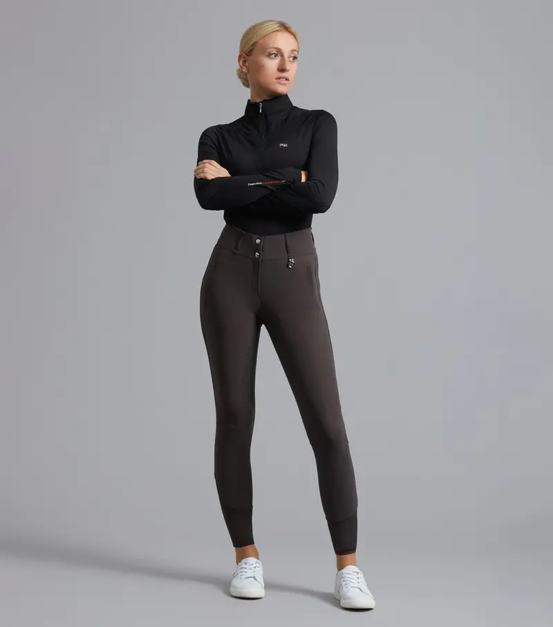Sale - Arclos Ladies Technical Long Sleeve Riding Top Black 6