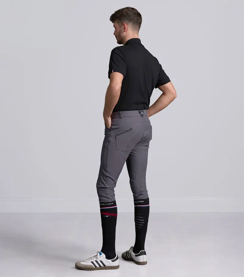 Sale - Barusso Men's Gel Knee Breeches Anthracite 2