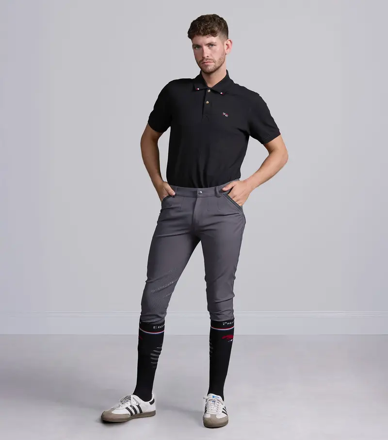 Sale - Barusso Men's Gel Knee Breeches Anthracite 6