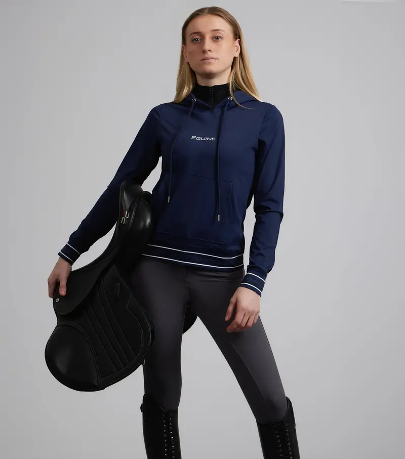 Sale - Cadenza Technical Riding Hoodie Navy 6
