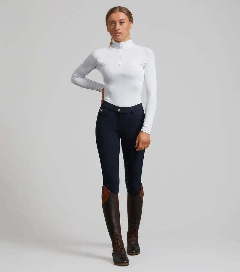 Sale - Cassa Ladies Full Seat Gel Riding Breeches Navy 1