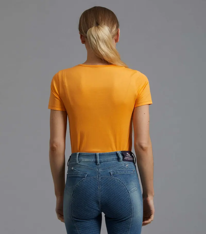 Sale - Chiaro Ladies Cotton Riding T-Shirt Orange 3