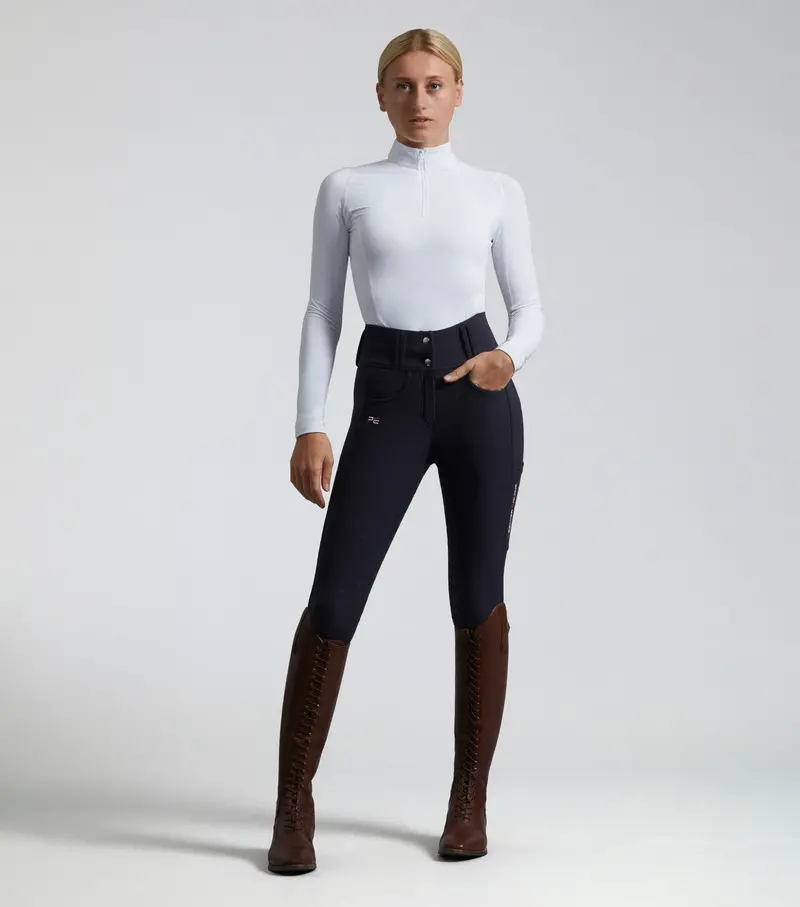 Sale - Coco Ii Ladies Gel Full Seat Riding Breeches Navy 1