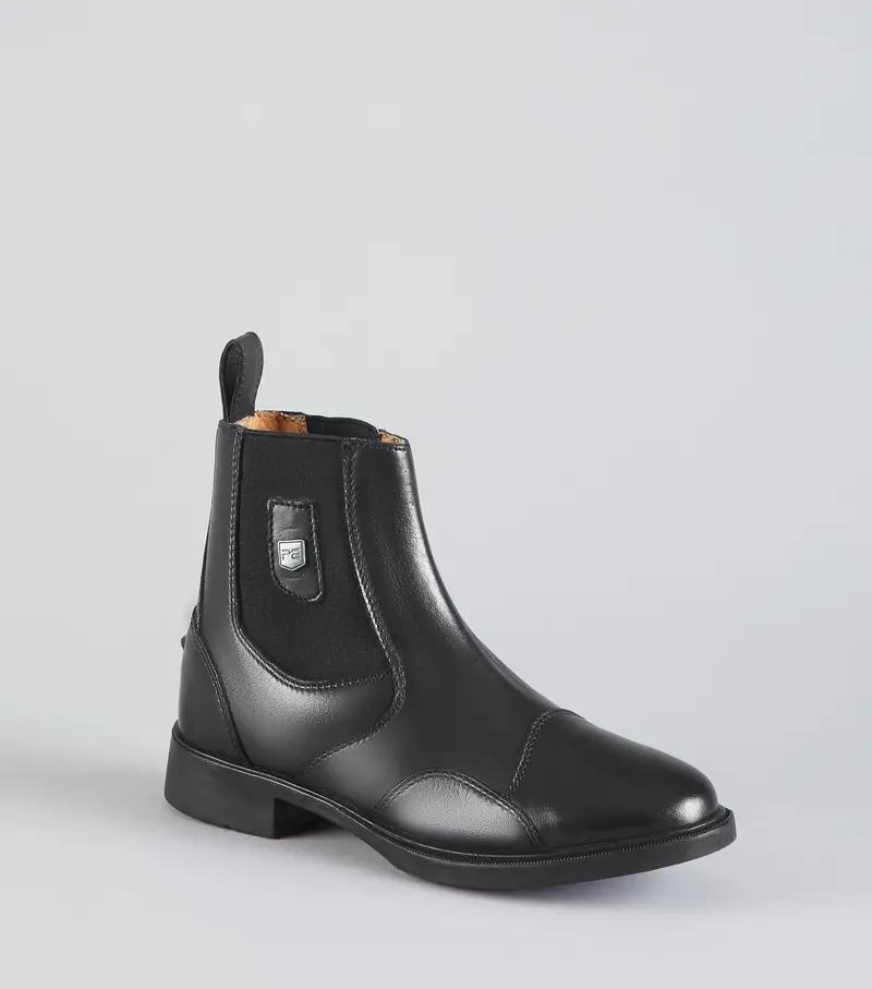 Sale - Elnaro Junior Leather Paddock Boot Black 1