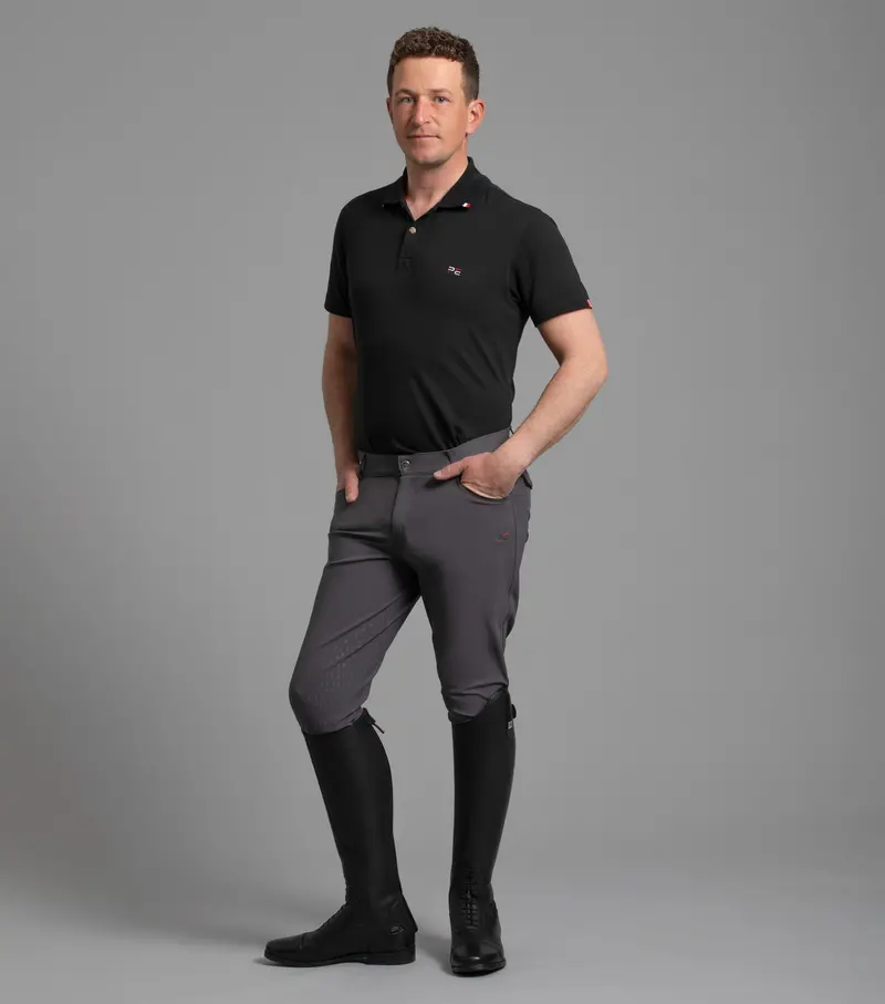 Sale - Emilio Men's Gel Knee Riding Breeches Anthracite 1