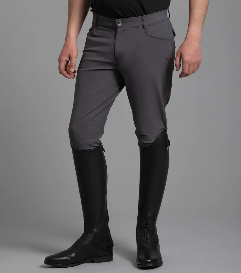 Sale - Emilio Men's Gel Knee Riding Breeches Anthracite 2