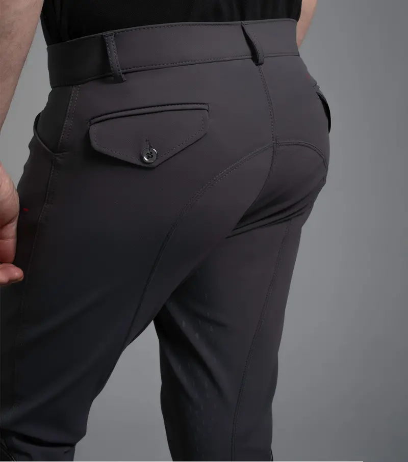 Sale - Emilio Men's Gel Knee Riding Breeches Anthracite 3