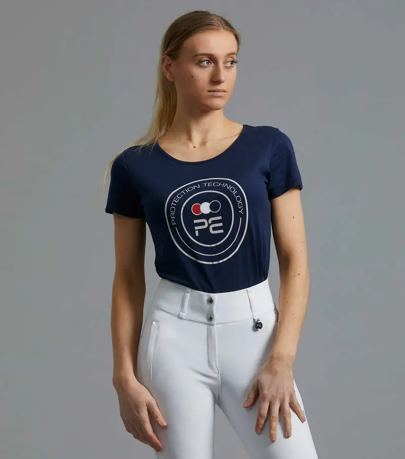 Sale - Fiero Ladies Cotton T-Shirt Navy 1