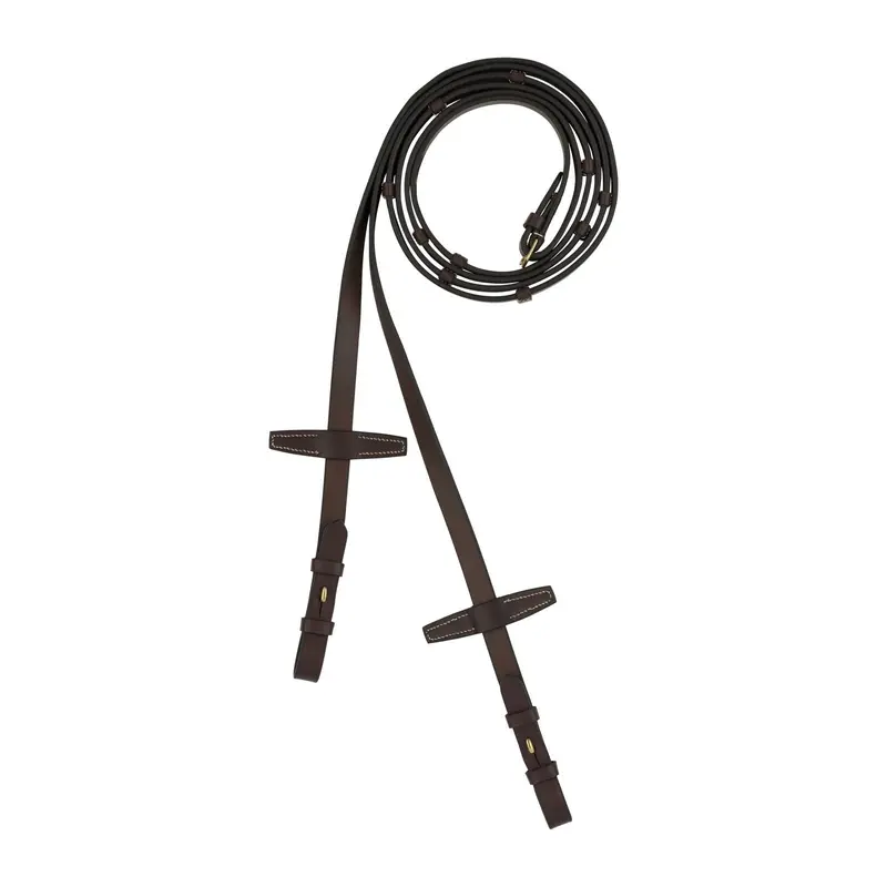 Sale Horze Walthamstaw Leather Reins With Stops 2
